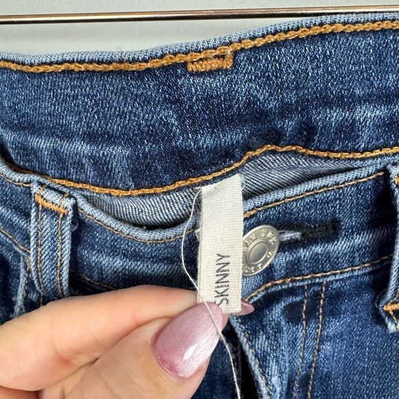 RAG & BONE | Distressed Skinny Low Rise Indigo Blue Denim Jeans Women’s Size 26 - Picture 9 of 13